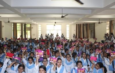 Menstruation And Personal Hygiene workshop At Guru Harkrishan Public School